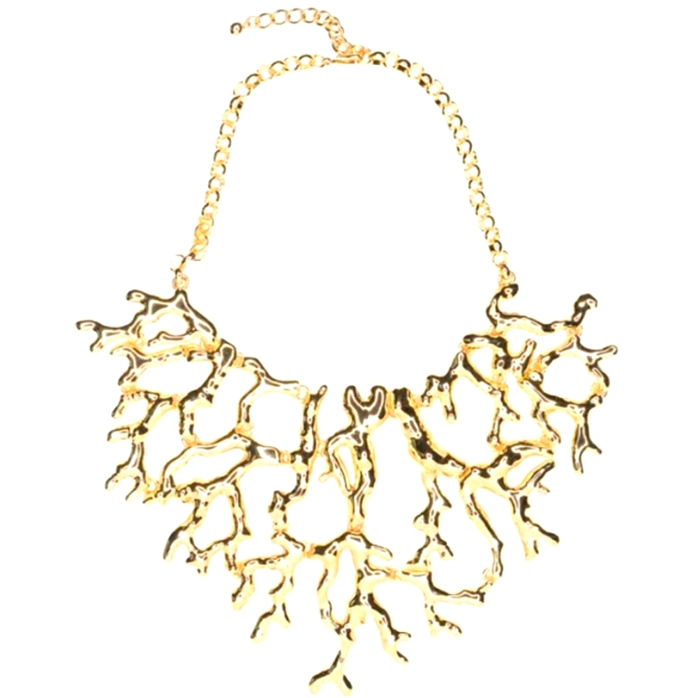 Branch necklace Gold Metal color gorgeous
